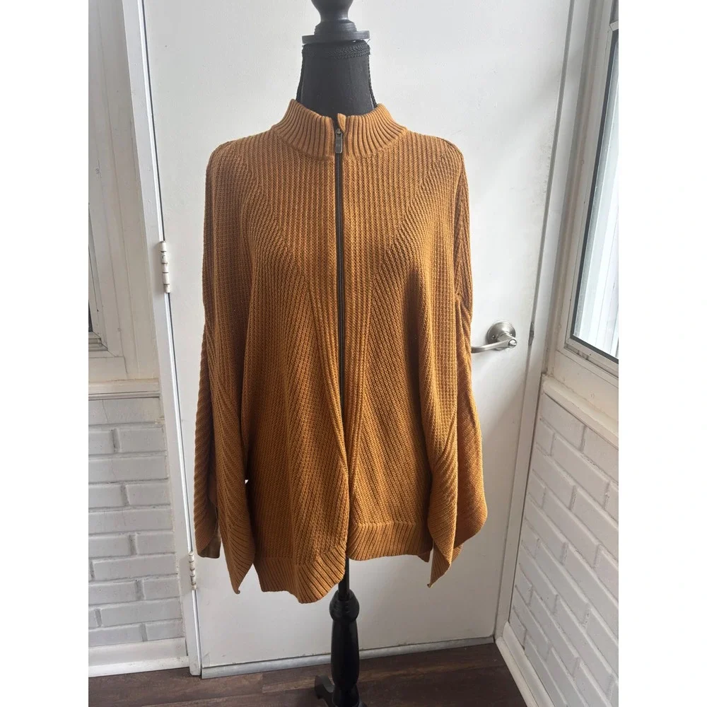 Lululemon Softer‎ Still Cashmere Blend Wrap Zip Sweater M/L athleisure layered